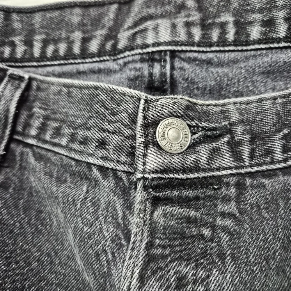 Levi Strauss 501 38x34 Distressed‎ Mens Jeans Black/gray Wash